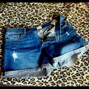 SNEAK PEEK — Distressed Jean Shorts